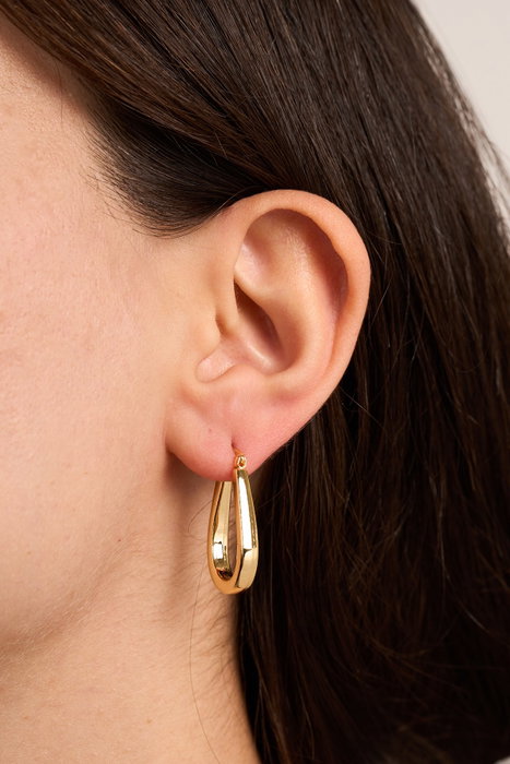 Heliophilia Silver Pendientes de Oro con Recubrimiento de Laca Dorado